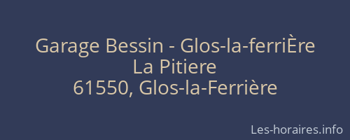 Garage Bessin - Glos-la-ferriÈre