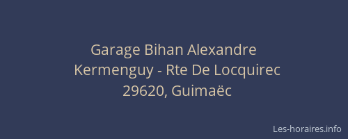 Garage Bihan Alexandre