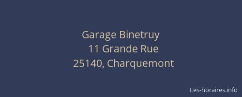 Garage Binetruy