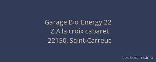 Garage Bio-Energy 22