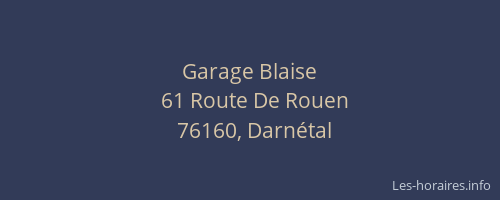 Garage Blaise