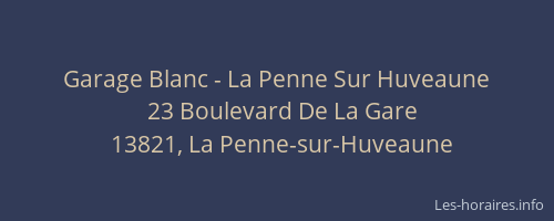 Garage Blanc - La Penne Sur Huveaune