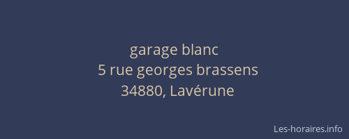 garage blanc