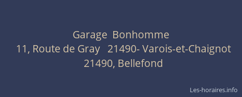 Garage  Bonhomme