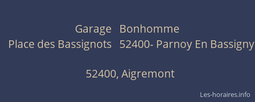 Garage   Bonhomme