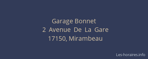Garage Bonnet