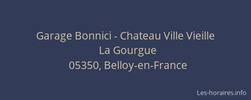 Garage Bonnici - Chateau Ville Vieille