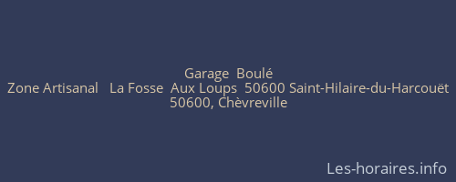 Garage  Boulé