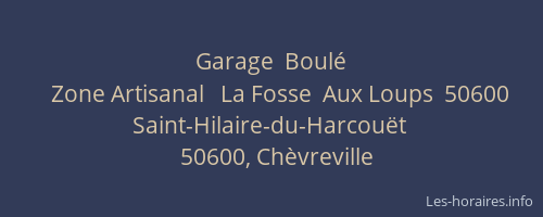 Garage  Boulé