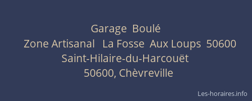 Garage  Boul&eacute;