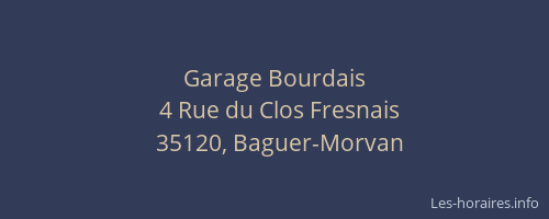 Garage Bourdais