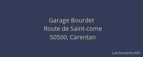 Garage Bourdet
