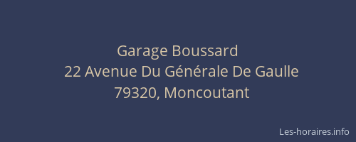 Garage Boussard