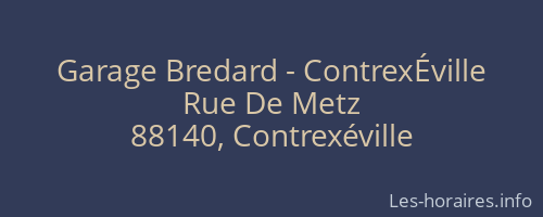 Garage Bredard - ContrexÉville