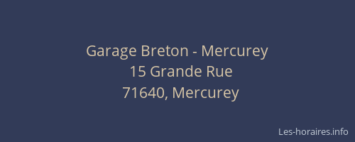 Garage Breton - Mercurey