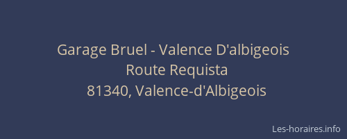 Garage Bruel - Valence D'albigeois