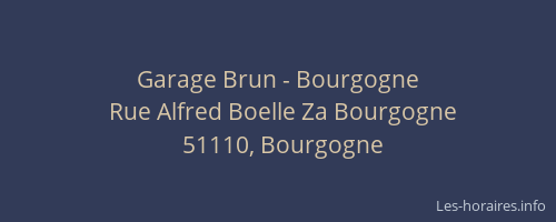 Garage Brun - Bourgogne