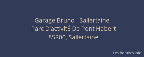 Garage Bruno - Sallertaine