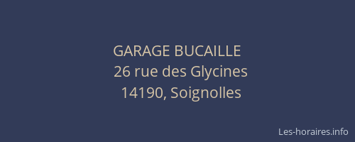 GARAGE BUCAILLE