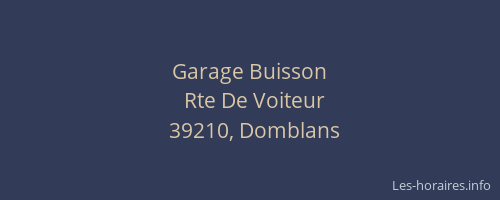 Garage Buisson