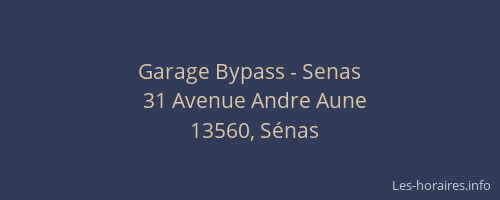 Garage Bypass - Senas