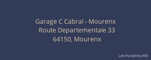 Garage C Cabral - Mourenx