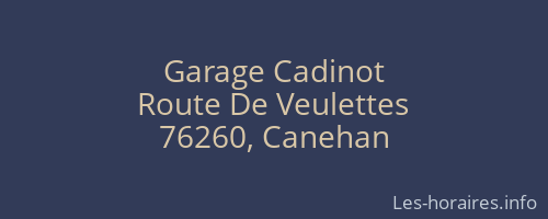 Garage Cadinot