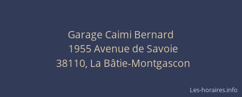 Garage Caimi Bernard