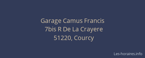 Garage Camus Francis