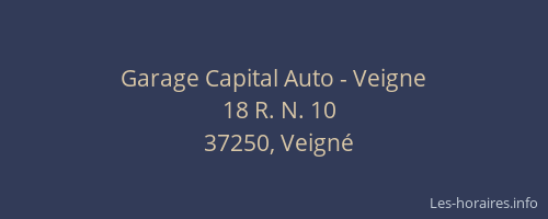 Garage Capital Auto - Veigne