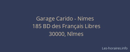 Garage Carido - Nimes