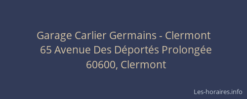Garage Carlier Germains - Clermont