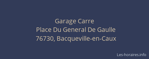 Garage Carre
