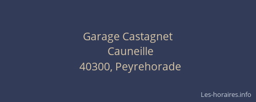 Garage Castagnet