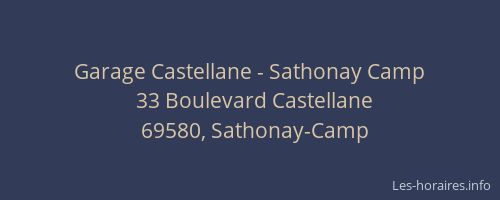 Garage Castellane - Sathonay Camp