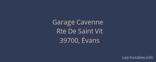 Garage Cavenne