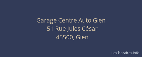 Garage Centre Auto Gien