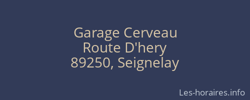 Garage Cerveau