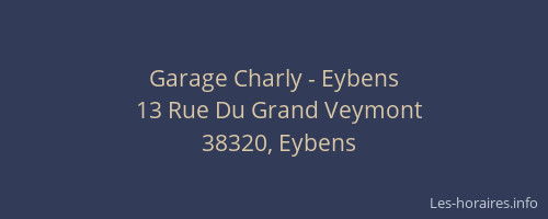 Garage Charly - Eybens