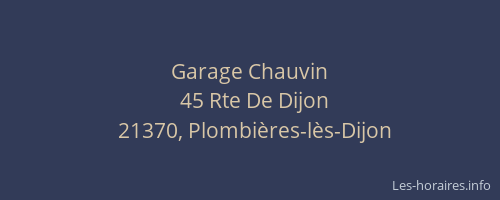 Garage Chauvin