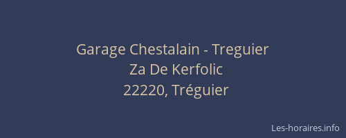 Garage Chestalain - Treguier