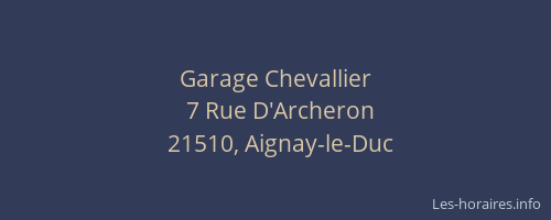 Garage Chevallier