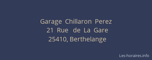 Garage  Chillaron  Perez
