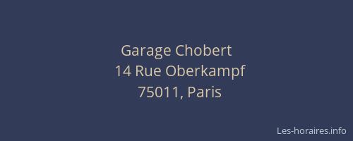Garage Chobert