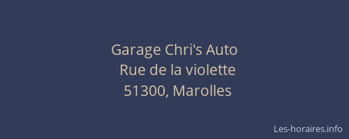 Garage Chri's Auto