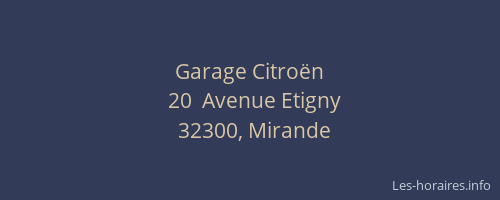 Garage Citro&euml;n