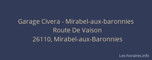 Garage Civera - Mirabel-aux-baronnies