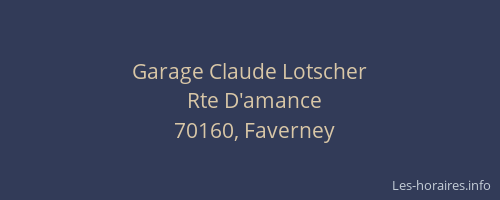 Garage Claude Lotscher
