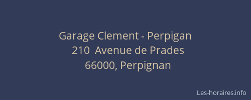 Garage Clement - Perpigan