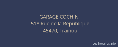 GARAGE COCHIN